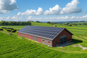 Stabulation solaire, hangar photovoltaïque